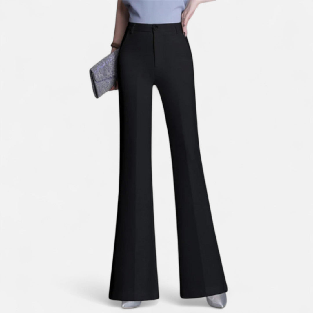 Women’s Slim-Fit High-Waist Flared Pants