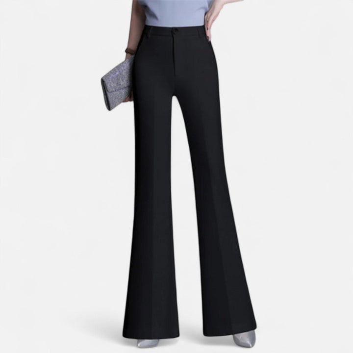 Women’s Slim-Fit High-Waist Flared Pants