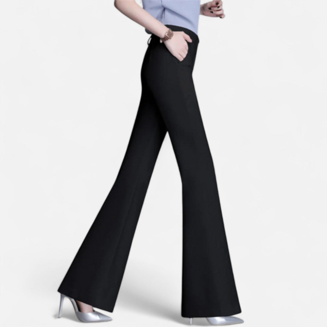 Women’s Slim-Fit High-Waist Flared Pants