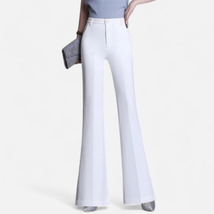 Women’s Slim-Fit High-Waist Flared Pants
