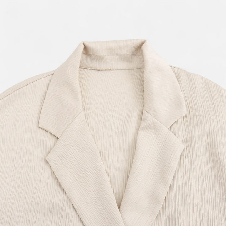 Women’s Wrinkled Suit Jacket & Pants Set