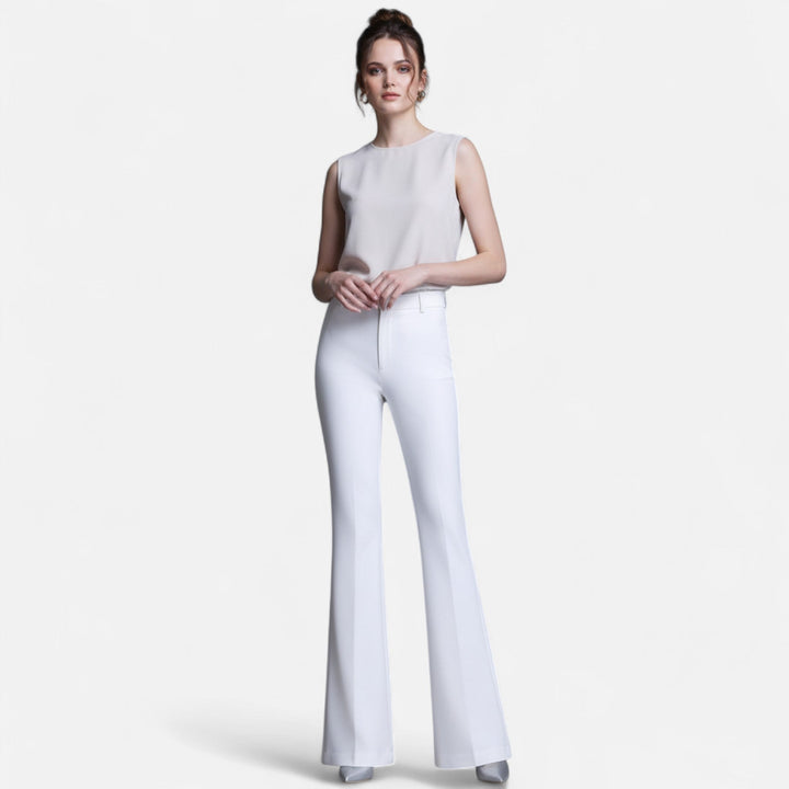 Women’s Slim-Fit High-Waist Flared Pants