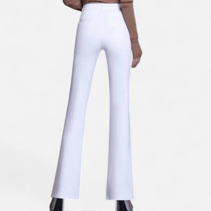 Women’s Slim-Fit High-Waist Flared Pants