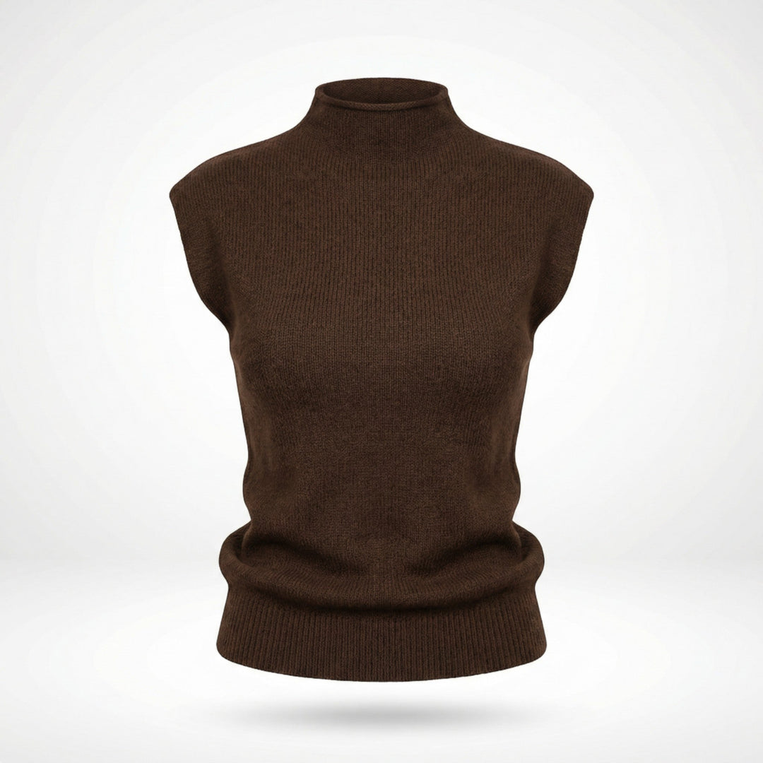 Women’s High Neck Sweater Shirt – Elegant Knit Style