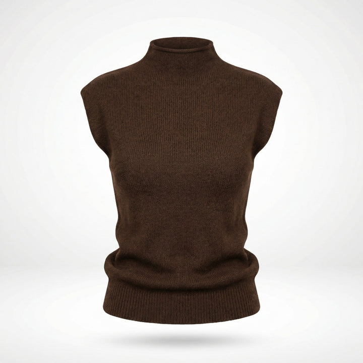Women’s High Neck Sweater Shirt – Elegant Knit Style