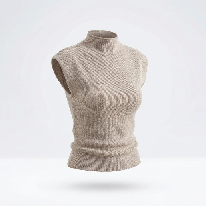 Women’s High Neck Sweater Shirt – Elegant Knit Style