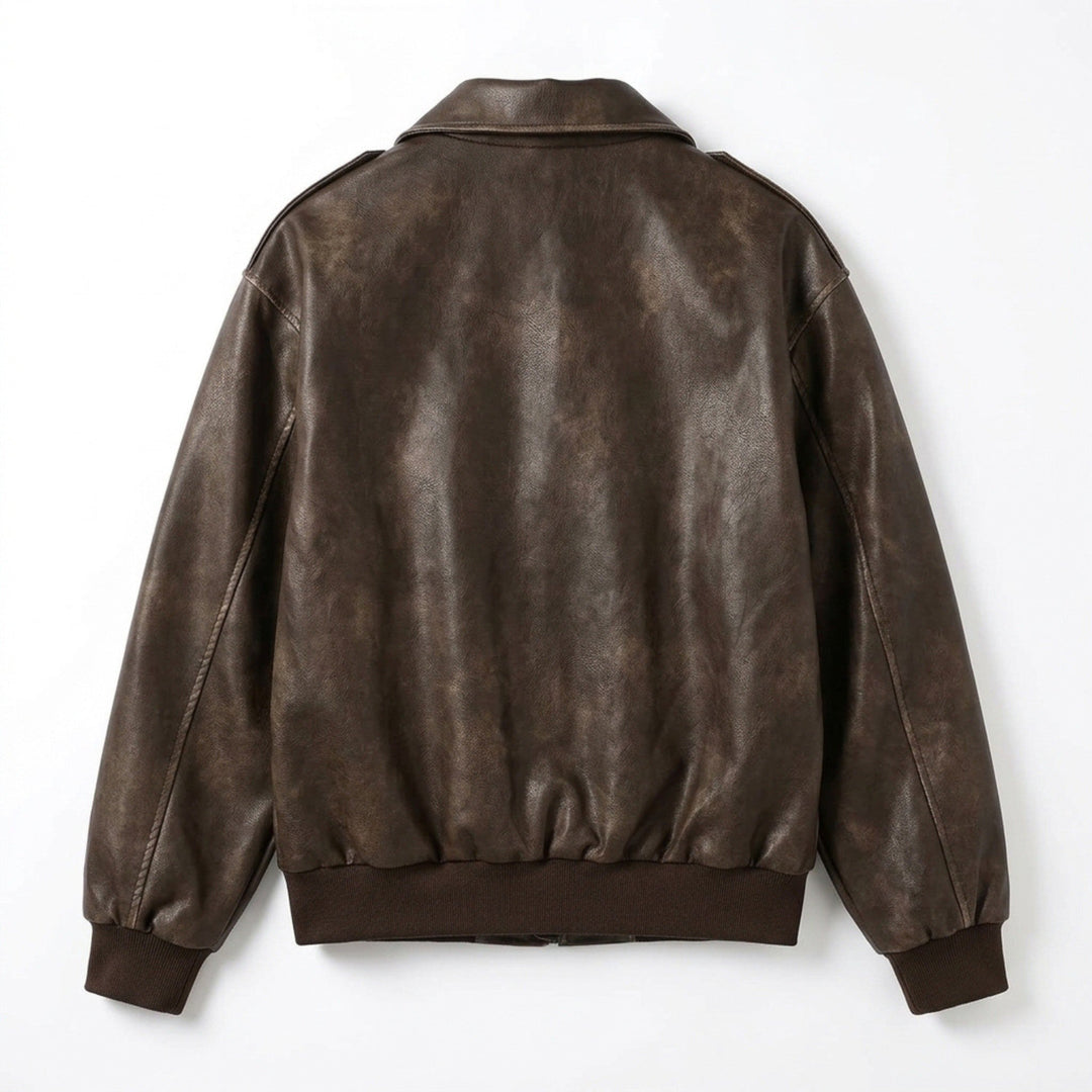 Women’s Oversized Zip-Up Jacket – Ribbed Hem Detail
