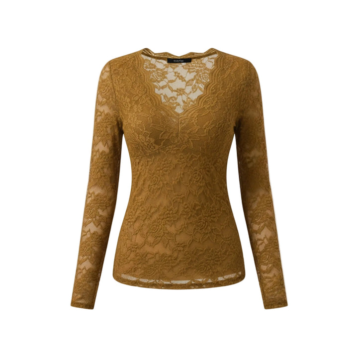 Women’s Long Sleeve V-Neck Lace Top